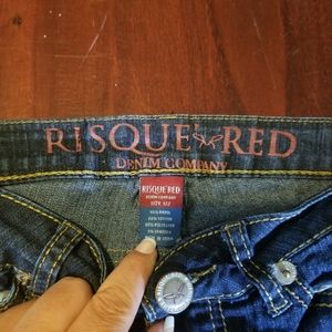 Risque Red bootcut jeans size 1/2